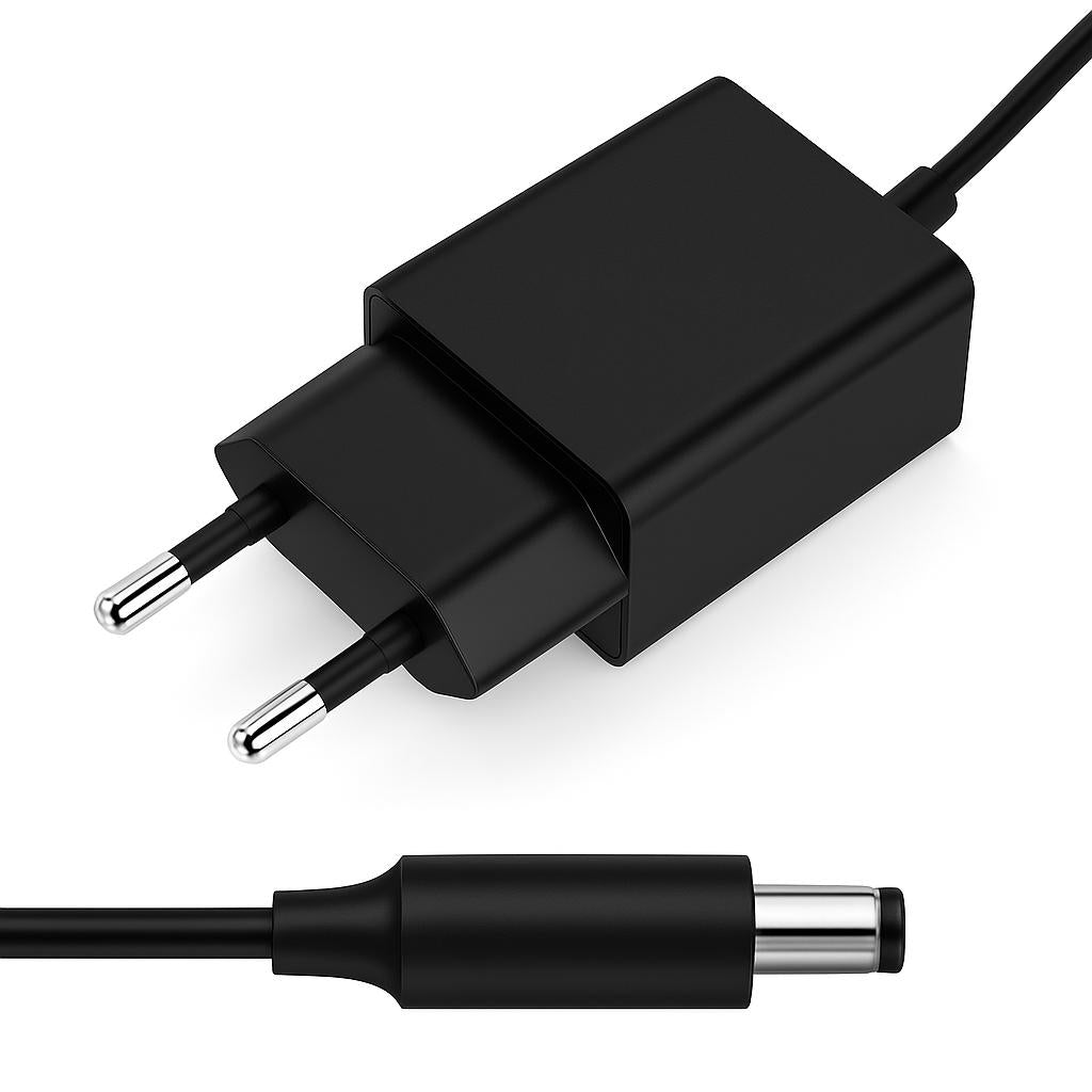 GEQUDIO Netzteil 5V / 2A kompatibel für Yealink T85W T87W T73U T73W T74U T77U T74W T54W, Snom, Fanvil, IP Telefone - Schmaler Adapter energiesparend - Universal Ladegerät mit Hohlstecker - 1er Pack
