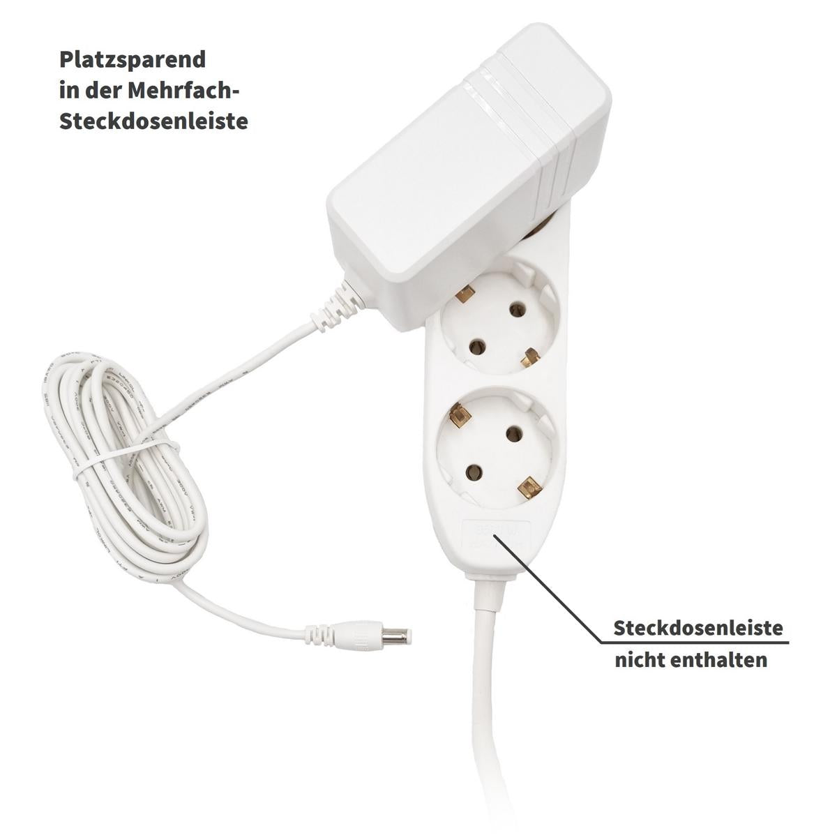 GEQUDIO GNX-42 Netzteil 12V / 3,5A kompatibel für alle AVM Fritzbox WLAN Router und Telekom Speedport Smart – Extra langes Kabel 2,5m – Passend weiß für Fritz Box 7590 DSL, Cable, LTE – Fritz!Box