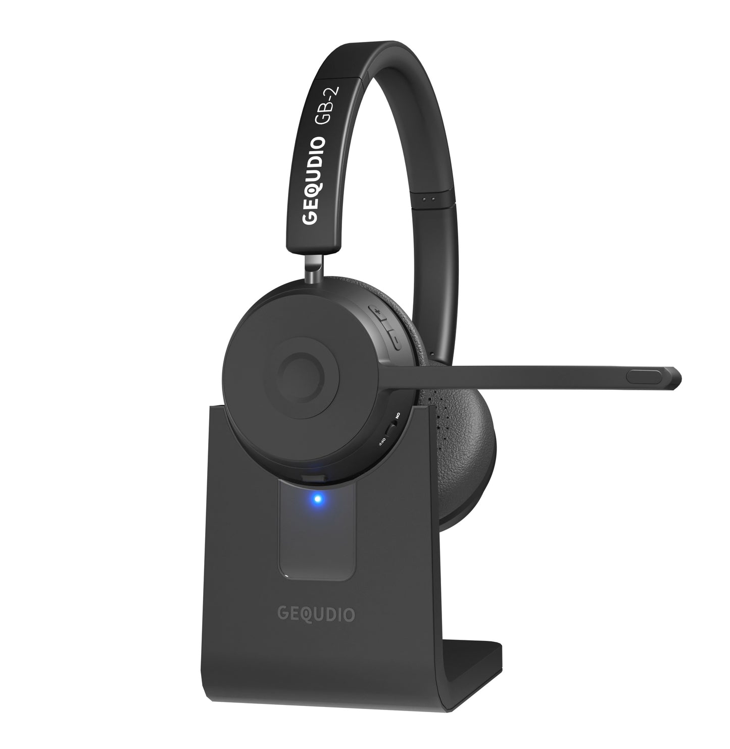 GEQUDIO Schnurlos Headset GB-2 mit Ladestation (ohne USB-Adapter)