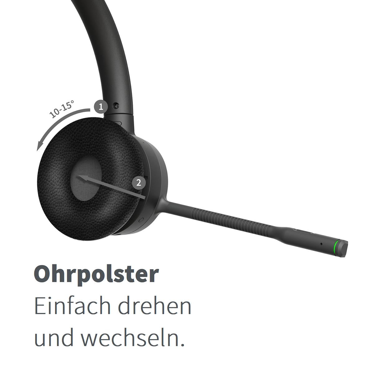 GEQUDIO Ohrpolster als Ersatz für GC Serie - Zubehör für GC Serie - Originalzubehör von GEQUDIO passend nur für GC-1 GC-2 GC-4