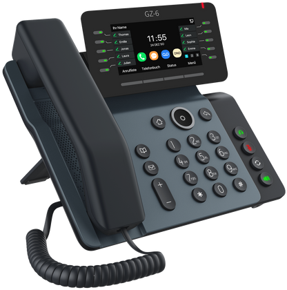 GEQUDIO IP Telefon GZ-6 mit Netzteil - Fritzbox, Telekom kompatibel