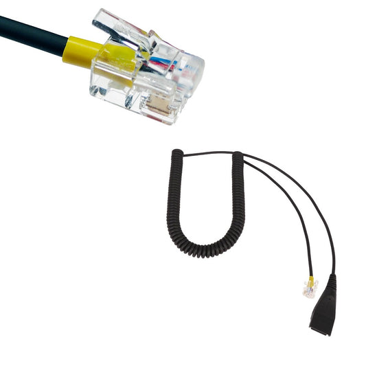 GEQUDIO RJ-Kabel einzeln für GX3+ GX5+ kompatibel mit Mitel, Aastra, GEQUDIO, Poly/Polycom und Gigaset-RJ Telefon