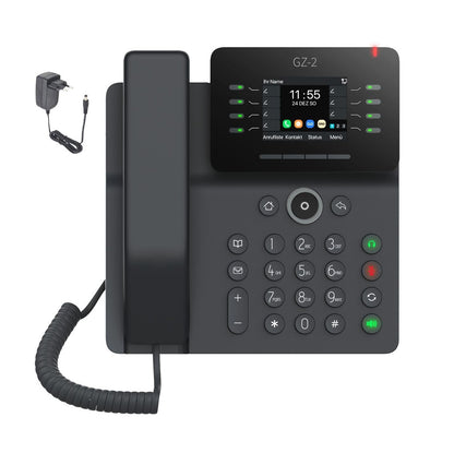 GEQUDIO IP Telefon GZ-2 mit Netzteil - Fritzbox, Telekom kompatibel