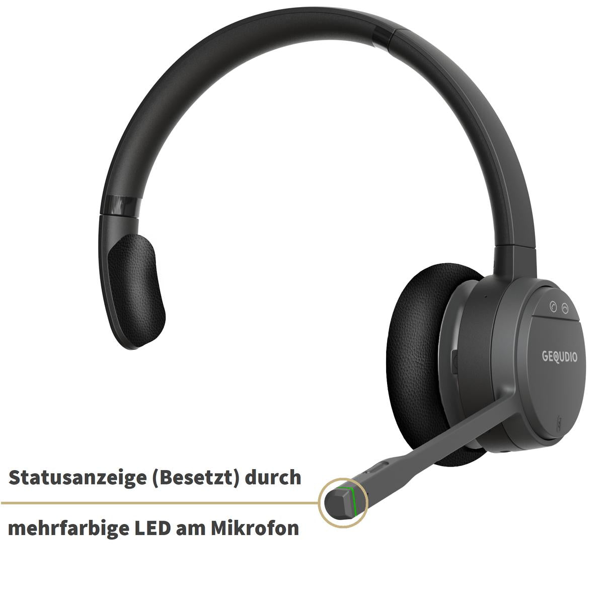 GEQUDIO GC-1 DECT und Bluetooth Dual Headset (1-Ohr)