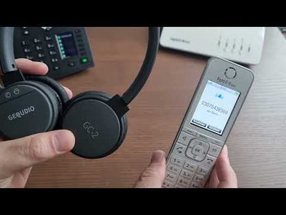 GEQUDIO GC-2 DECT Headset (2-Ohr) für FritzBox